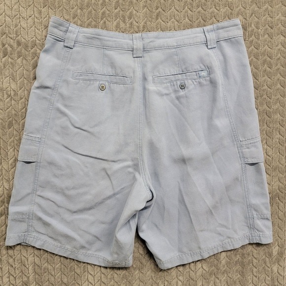 Tommy Bahama Relax Tencel Twill Cargo Shorts Men's Size 33 Light‎ Blue - Picture 6 of 8